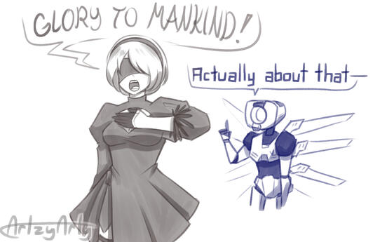 NIER AUTOMATA+ULTRAKILL - Mankind... NIER AUTOMATA+ULTRAKILL - Mankind...