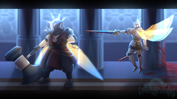 Gabriel Ultrakill and OC - Faerel