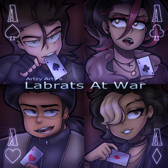 LABRATS AT WAR - House of Cards Cover LABRATS AT WAR - House of Cards Cover